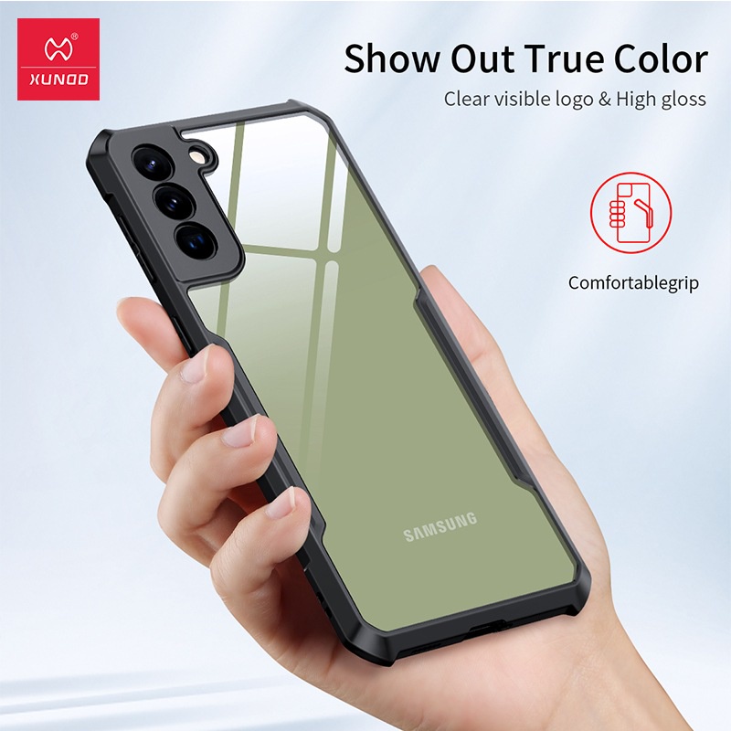 Ốp lưng Samsung S21 FE hiệu Xundd lưng trong viền màu chống sốc bảo vệ toàn diện
