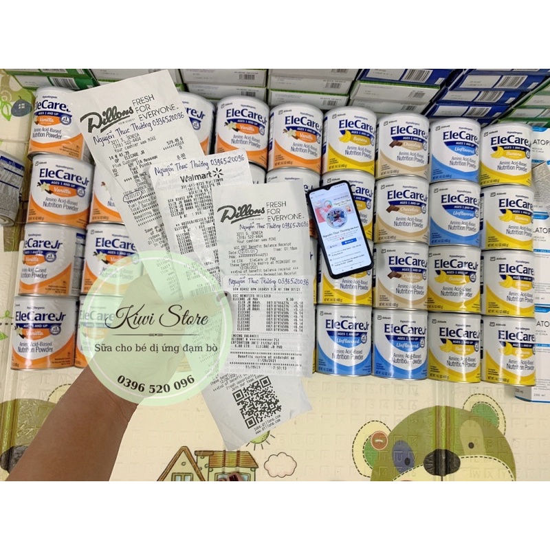 Sữa Acid Amin Elecare Jr cho bé bị dị ứng đạm bò lên cân tốt 400gr (12m+)
