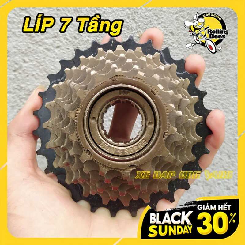 Nhông Líp 7 Tầng xe đạp cuộc, xe đạp địa hình Siêu bền