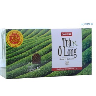 Combo 8 hộp trà ô long cầu tre túi lọc hộp 25g
