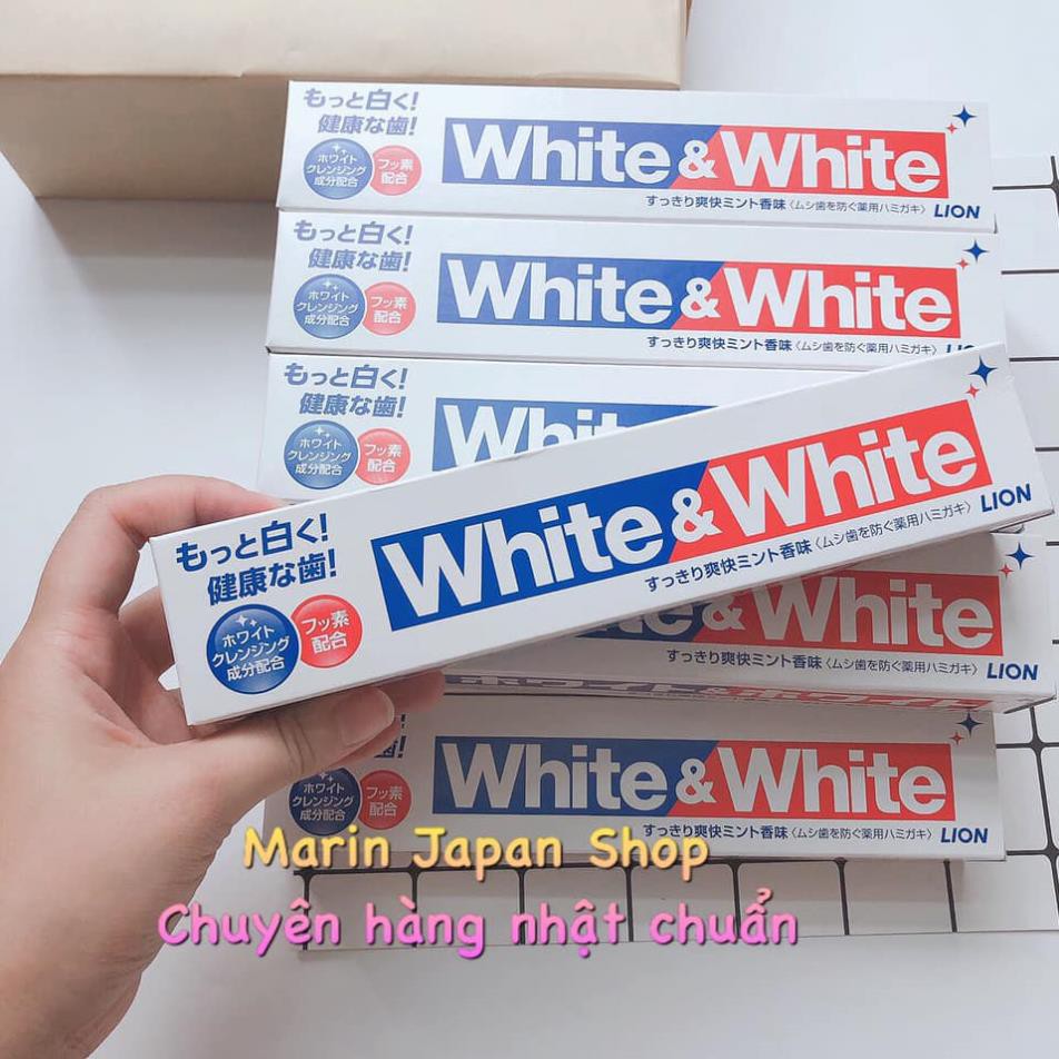 [SALE GIÁ RẺ] Kem đánh răng White And White Lion Nhật Bản