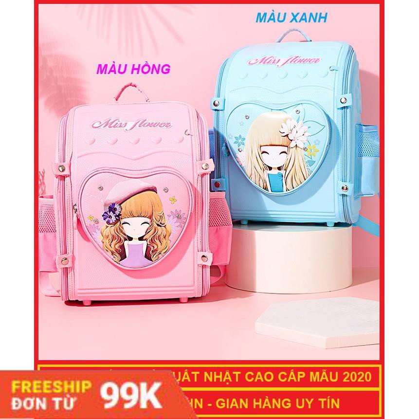 Cặp/ balo đựng sách vở chống gù cho bé gái hình công chúa chống gù lưng cao cấp