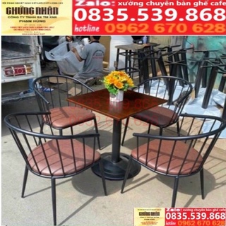 bàn ghế cafe ( bàn ghế quán cafe ) 1 bàn 4 ghế