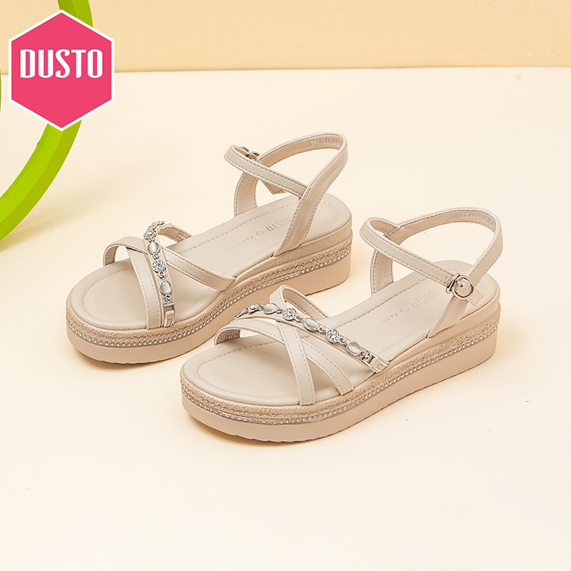 Sandal Dusto quai chéo, đế xuồng cao 5cm (có sẵn)