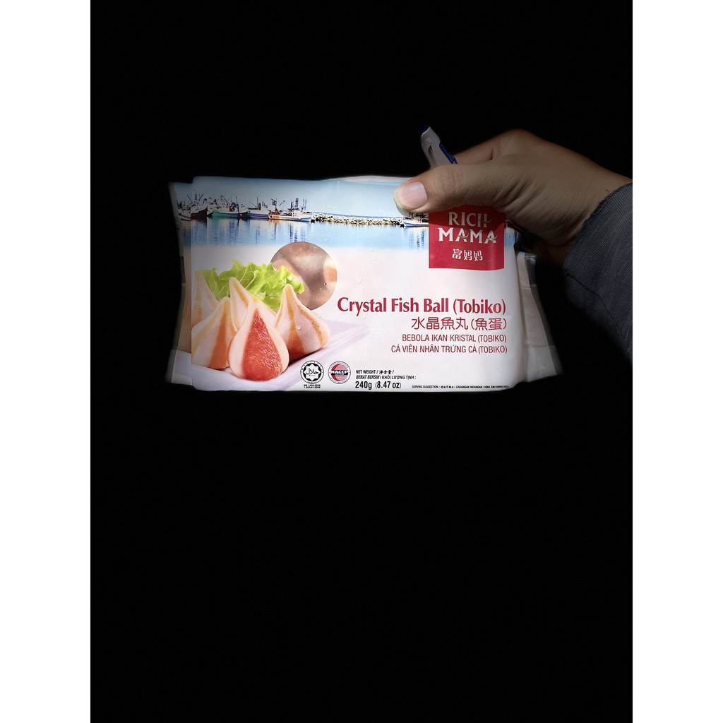 CÁ VIÊN TOBIKO hiệu RICHMAMA 240Gr (chỉ giao Nowship tại tp HCM)