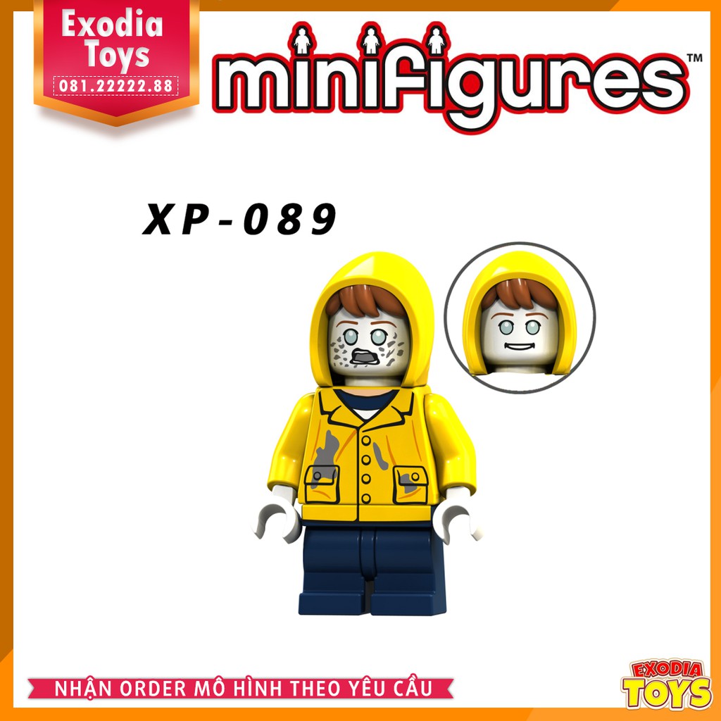 Xếp hình Minifigure Nhân vật phim kinh dị IT Chú Hề Ma Quái - Đồ Chơi Lắp Ghép Sáng Tạo - KORUIT KT1012