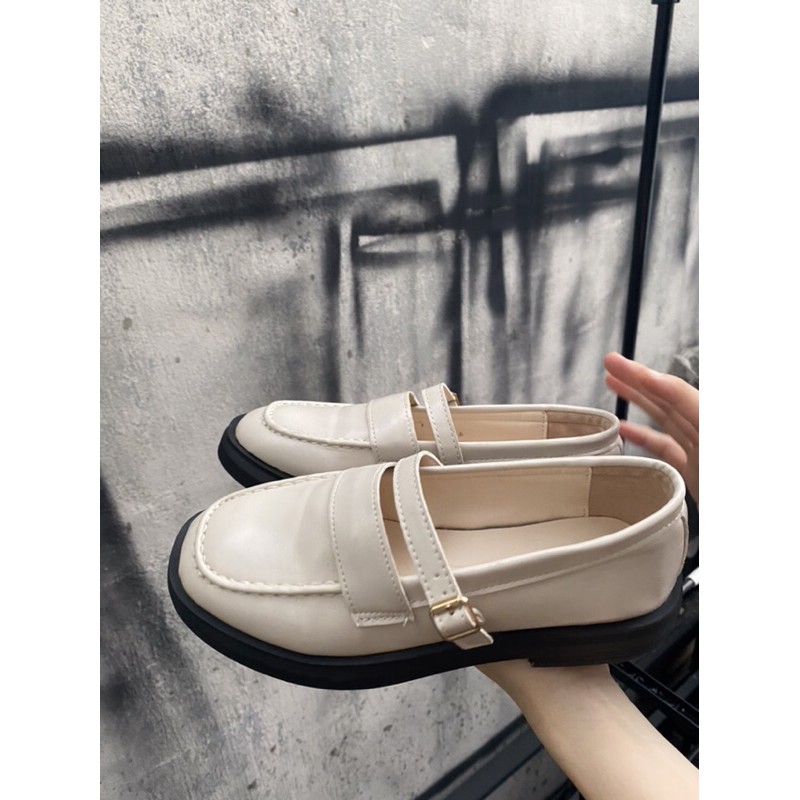 Giày Mary Jane Retro Trắng kiểu Loli xinh xắn | BigBuy360 - bigbuy360.vn