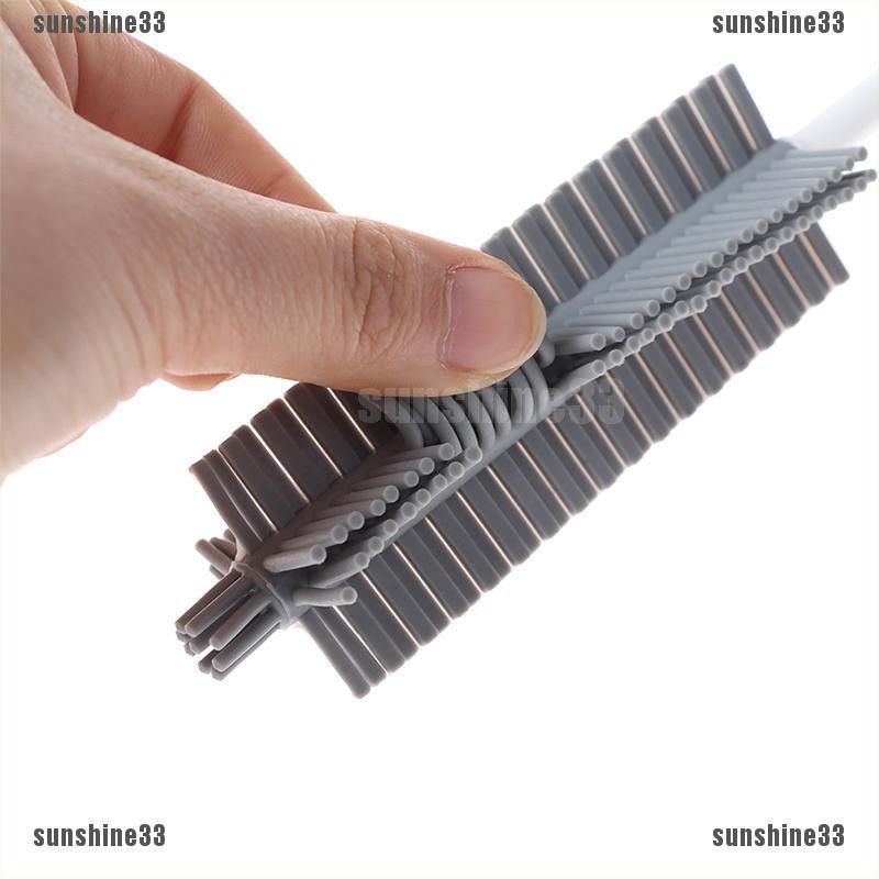 Cọ vệ sinh ly tách/ bình sữa em bé bằng silicone với tay cầm dài tiện lợi