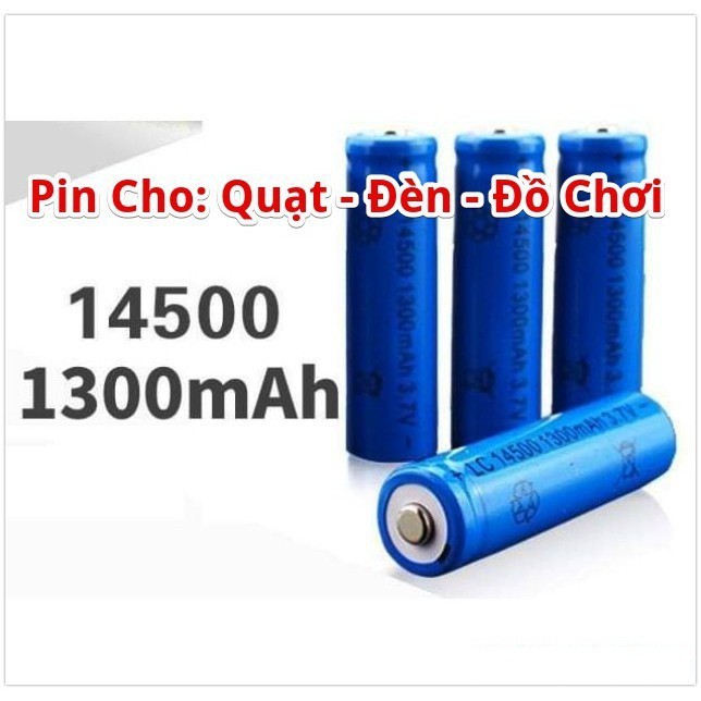 Pin 1800mah 14500 3v7 thương hiệu nổi tiếng No brand được bán với giá rẻ 25.000₫ 1 viên