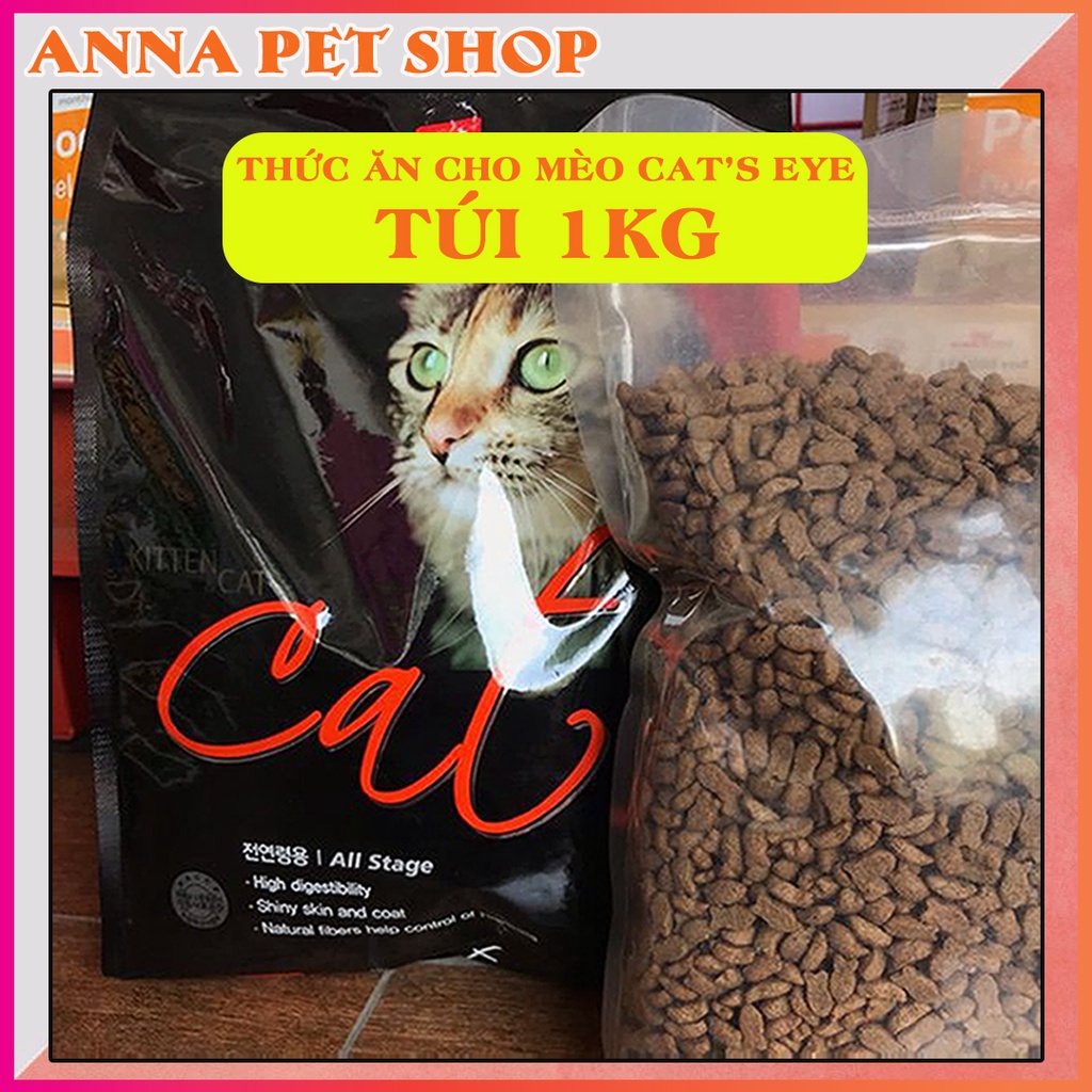 Thức ăn cho mèo Cat's Eye gói chia 1kg túi bạc