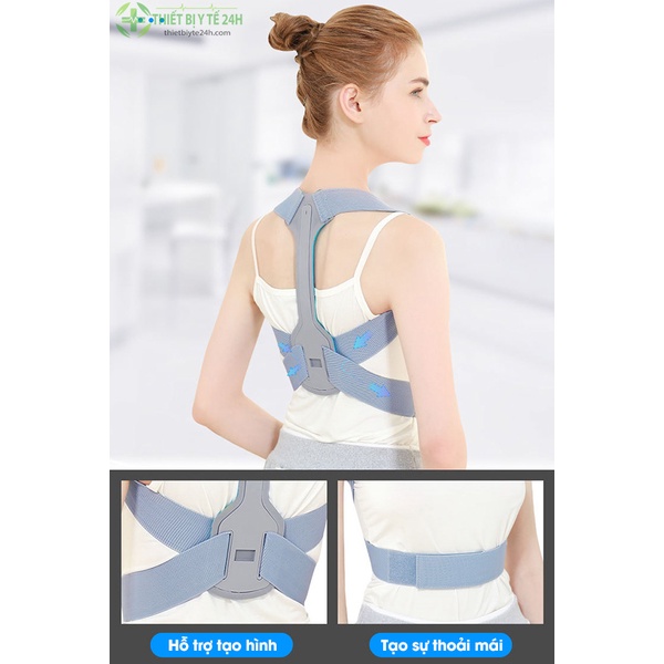 Đai Chống Gù Lưng Người Lớn, Dây Đeo, Đai Thẳng Lưng - Hỗ Trợ Các Vấn Đề Về Cột Sống (HG-63)
