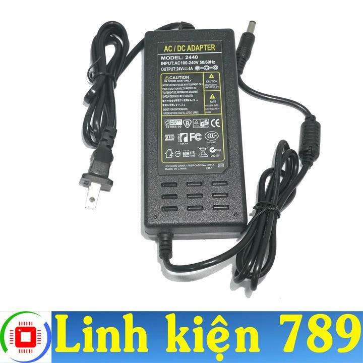 Nguồn Adapter 24V 4A Jack DC 5.5x2.1mm