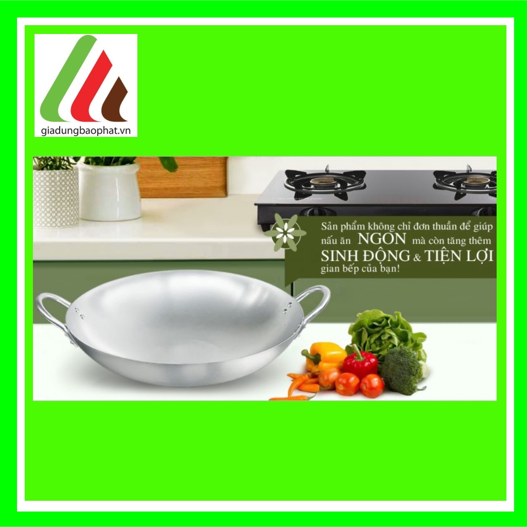 Chảo bầu nhôm xi Kim Hằng đủ size 22 26 30 34 36 38 40 44 46 50  Chính hãng