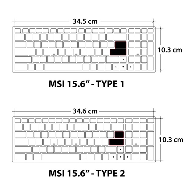 Tấm silicon phủ bàn phím laptop Msi 14 - 15,6 inch- Tấm silicon bảo vệ laptop | WebRaoVat - webraovat.net.vn