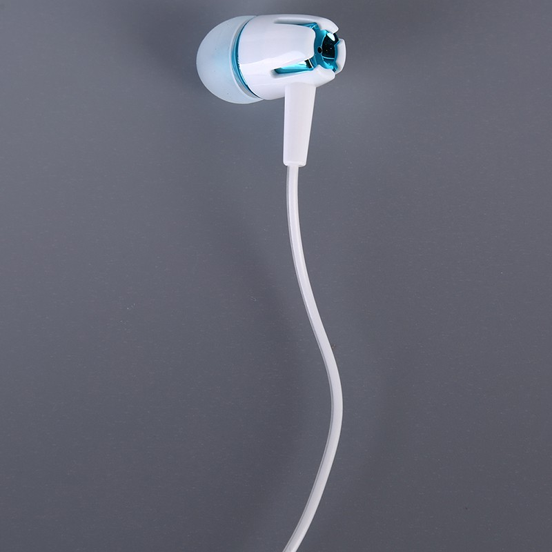 [funnyhouse]Luminous Glowing Headphone Earphone Headset Zipper In-Ear Earbud Headphone thro