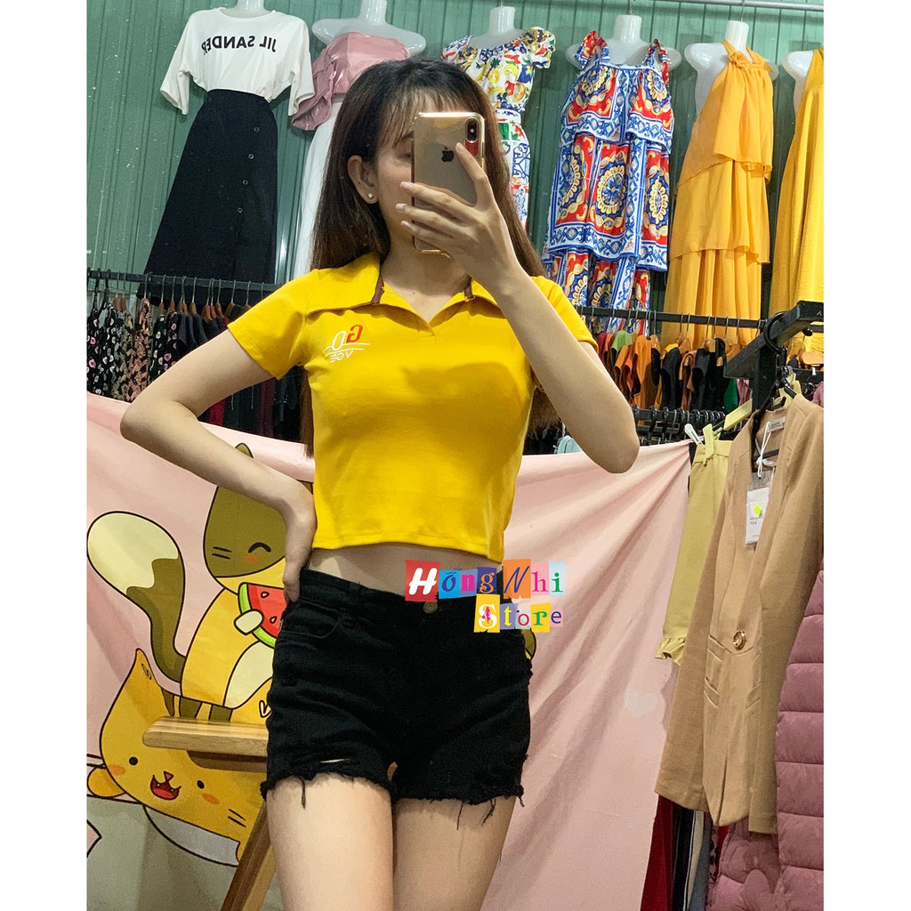 QUẦN ĐÙI NỮ SHORT JEAN ĐEN CO GIÃN LƯNG CAO RÁCH