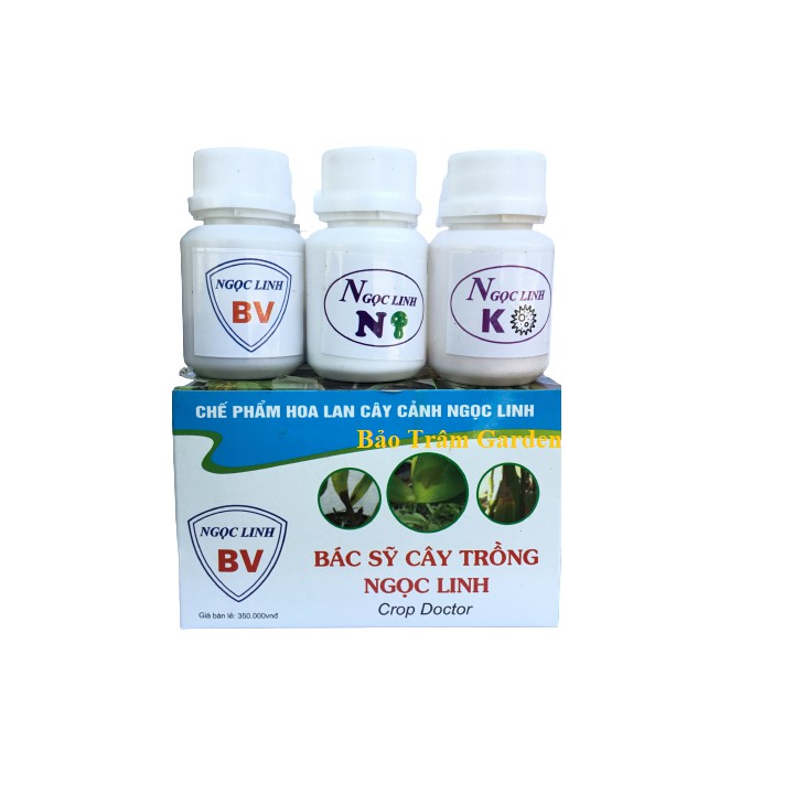 Bộ ba sản phẩm Ngọc Linh BV- bác sĩ cây trồng Ngọc Linh siêu trừ bệnh cho phong lan và cây cảnh