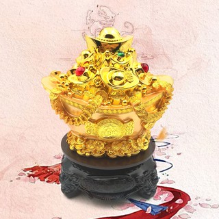 Ngân lượng phong thủy đế xoay - có thể bỏ tiền tiết kiệm vào trong như ống heo