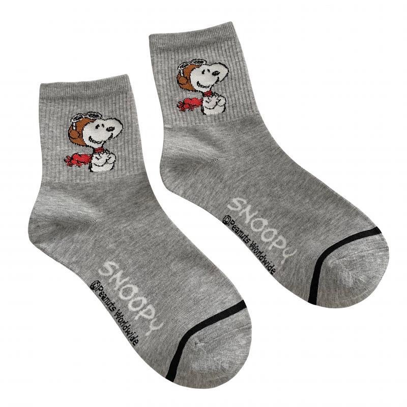 Vớ Tất Cổ Cao Snoopy hàng cotton loại 1 bao đổi trả freesize nam và nữ 36-42
