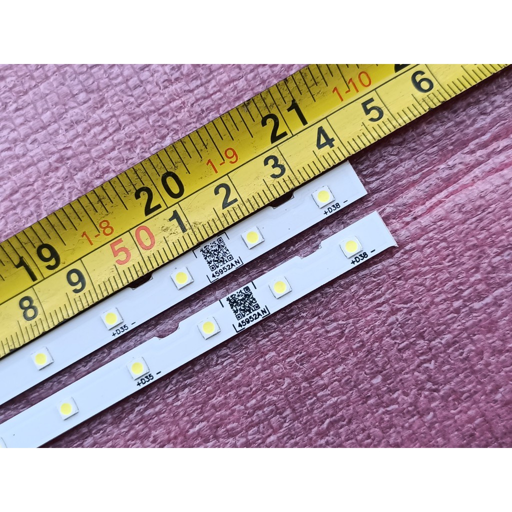 THANH LED TIVI SAMSUNG 50NU7100 50NU7300 50NU7090 50RU7200 50N5500 HÀNG MỚI 100%  BỘ 2 THANH MỖI 38 BÓNG 6V DÀI 53,9cm
