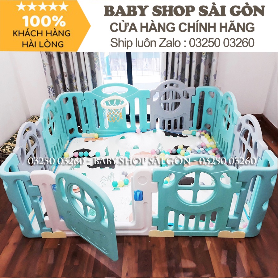 Quây cũi nhựa cao 65cm Hàn Quốc Newber Kitty bo góc cao cấp 1m5x1m8 ( Siêu dày dặn - Siêu chắc chắn)