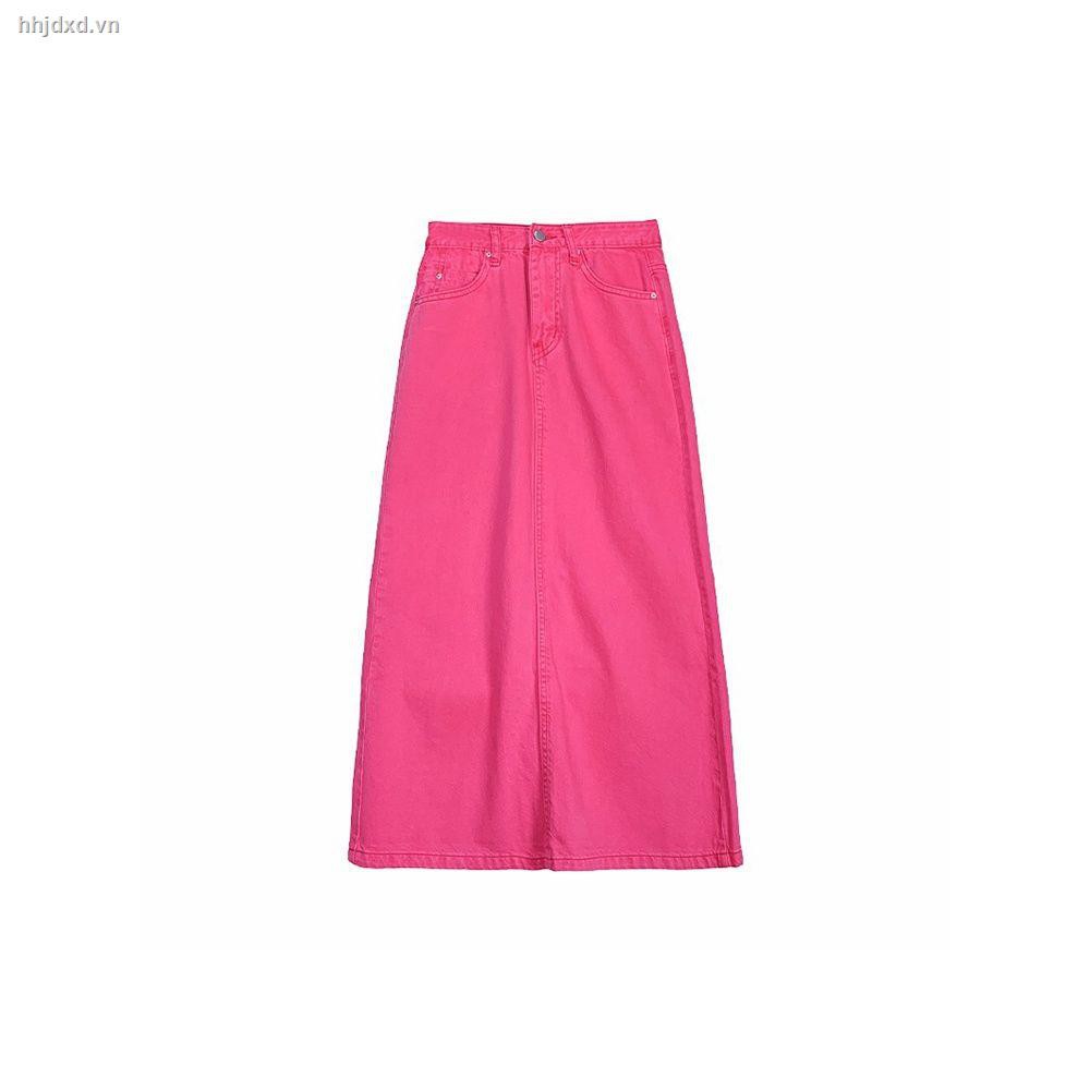 Chân Váy Jean Chữ A Lưng Cao Phong Cách Hàn Quốc Thời Trang Mùa Hè 2021 Cho Nữ Có Size Lớn