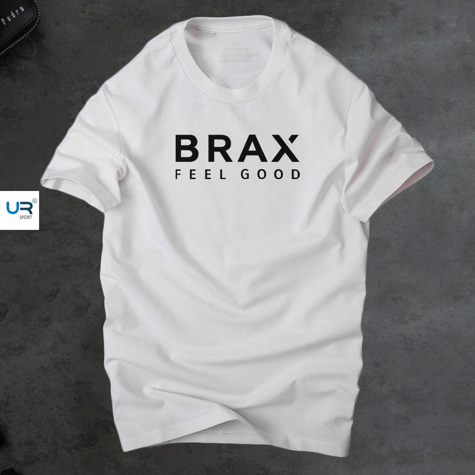 Áo thun nam cổ tròn Brax thời cá tính, chất vải cotton 4 chiều cao cấp thoáng mát