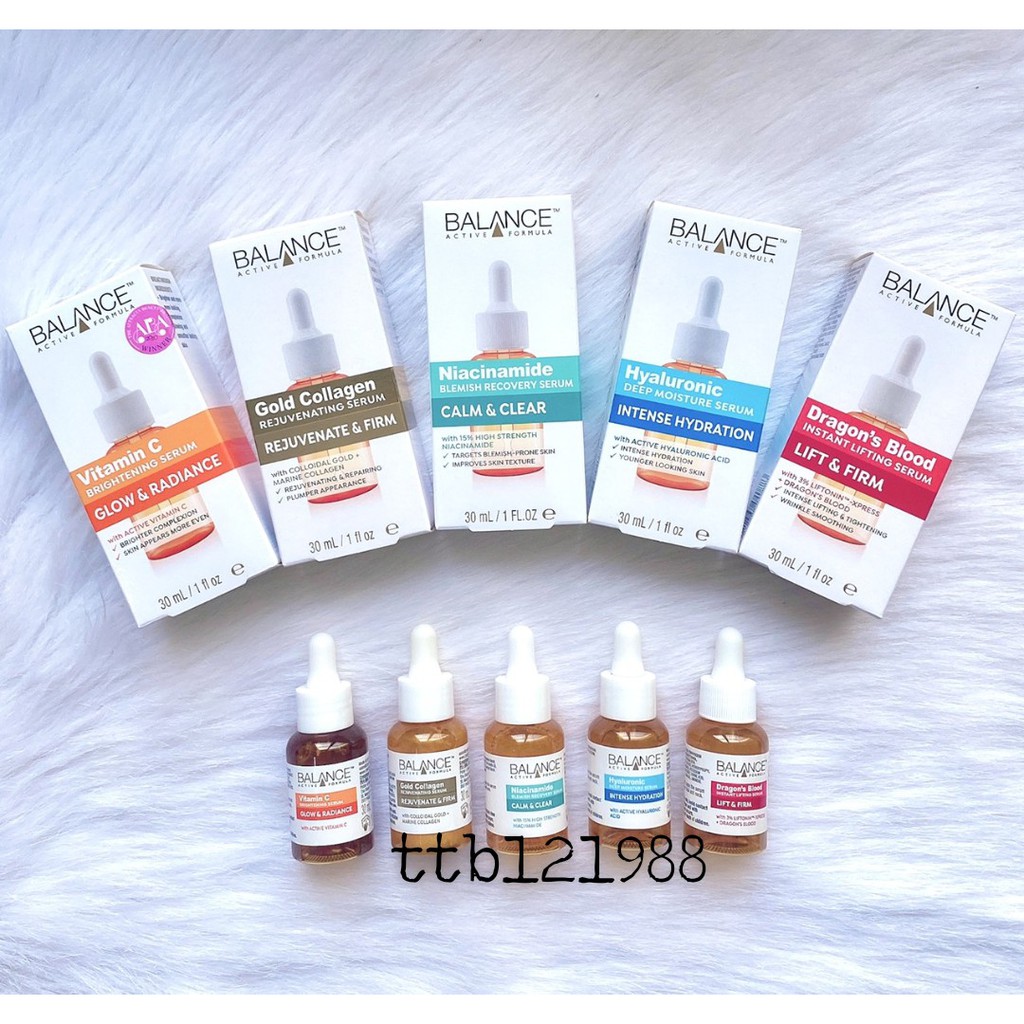 Serum BALANCE Vitamin C - Hyaluronic - Serum Balance Niacinamide Zinc- Serum Dew & Dew