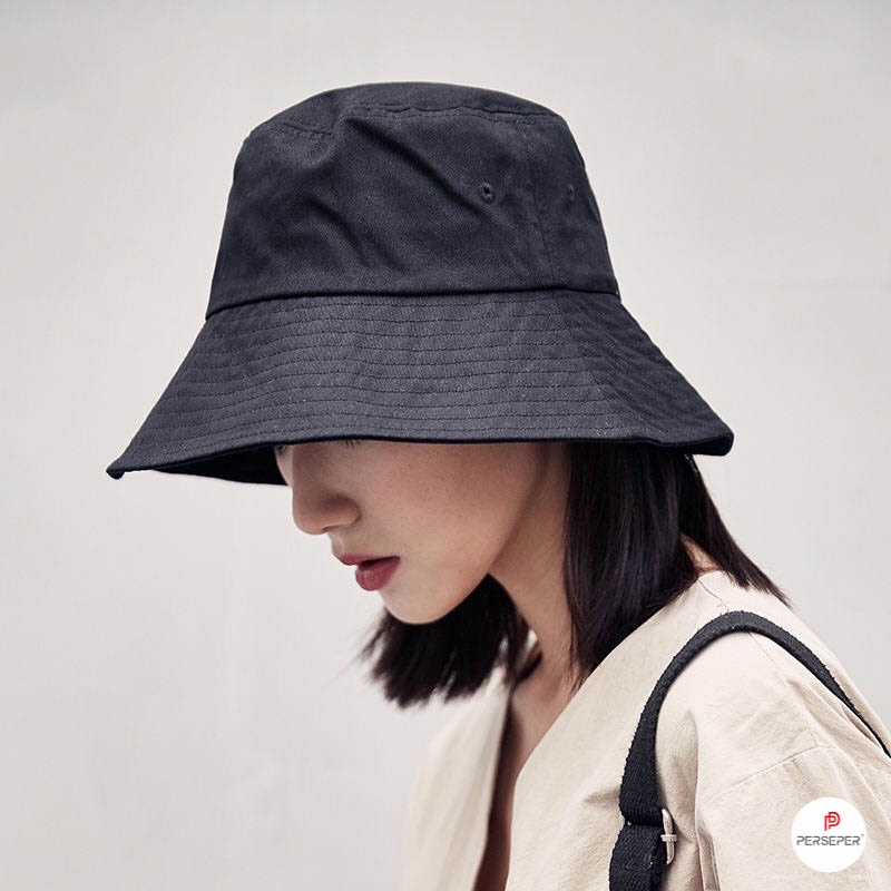 Mũ bucket vành cụp cao cấp basic phong cách Ulzzang Unisex - Ekiu Shop