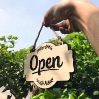 Bảng Gỗ Decor - Mẫu Open - Close - Bảng Gỗ Woody