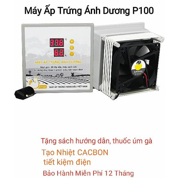 Máy ấp trứng Ánh Dương mini - P100 ấp 100 trứng - Tặng Thuốc úm gà