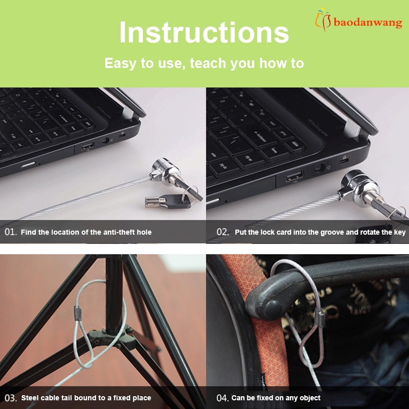 Khóa an toàn chống trộm cho laptop Kensington