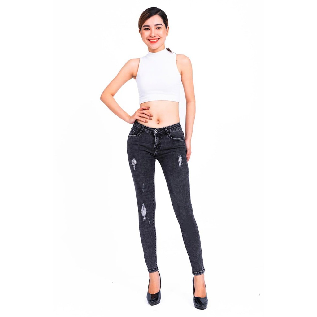 Quần Jean Nữ Rách Size 46 -50 Kg
