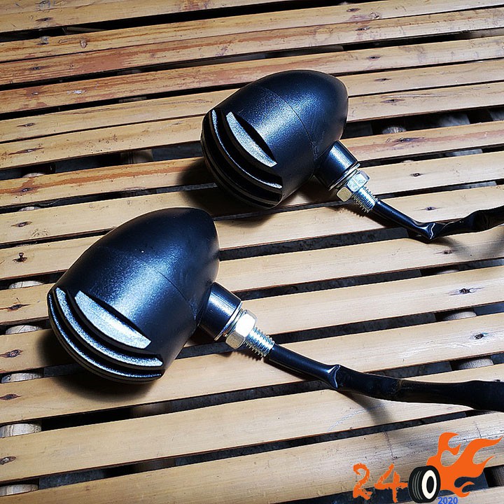 XI NHAN CHO XE MOTO SỌC NHỰA ĐEN ABS