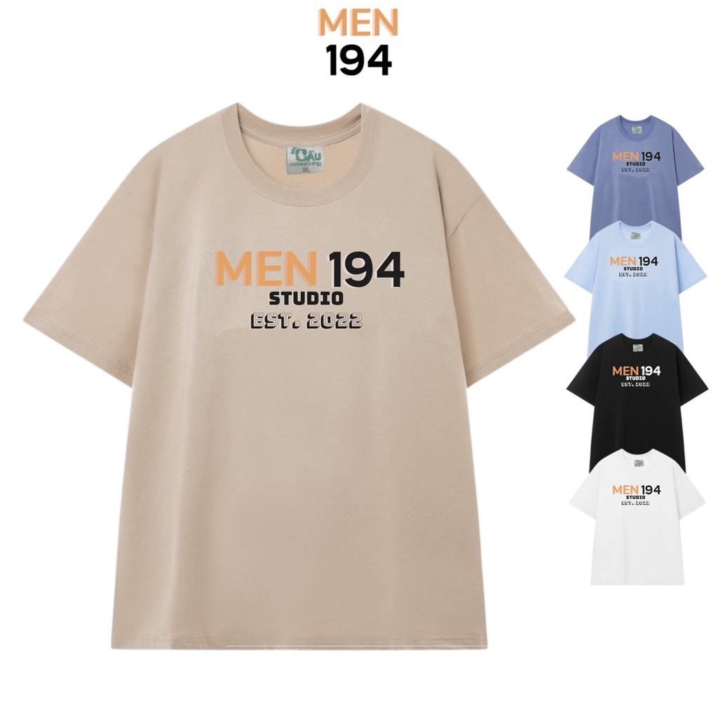 Áo thun tay lỡ Men194 Unisex from rộng Local Brand vải coton cao cấp dày dặn, co dãn - Men194 Studio BST 2022