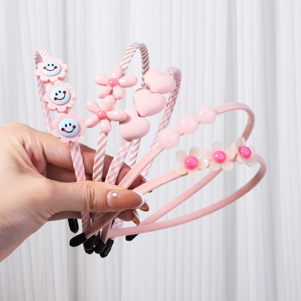 RainBow Bows 1 Dây Cột Tóc Hình Hoa/Trái Tim Màu Kẹo 2022 Thời Trang Cho Bé Gái