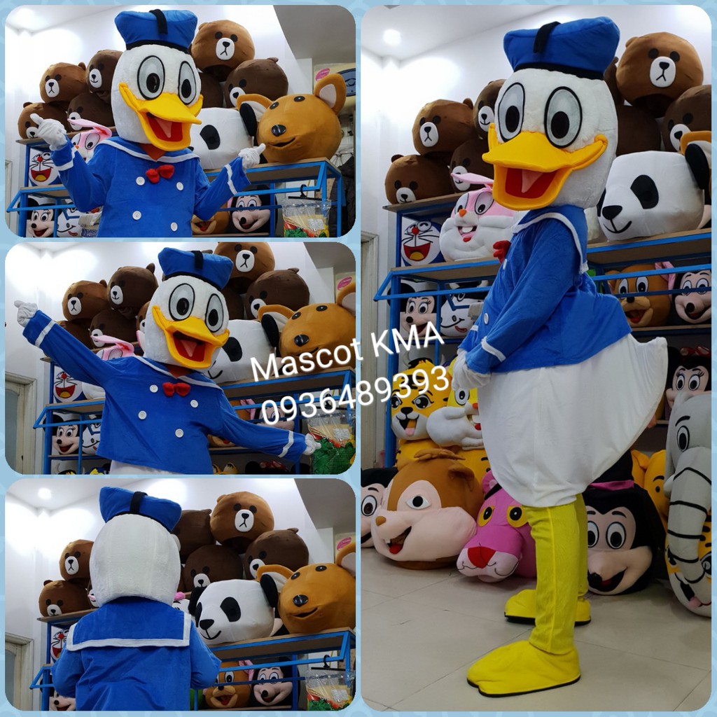 Quần áo hoá trang Mascot Vịt Donald Mickey - sinh nhật, sự kiện