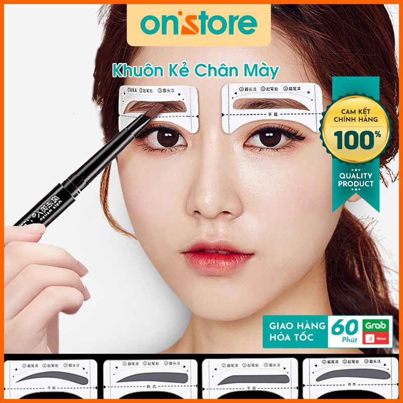 Khuôn Kẻ Mày Etude House Mini Brown Class Han Quốc, Set 3 Khuôn Kẻ Chân Mày Mini Tiện Lợi, Khuôn Chân Mày Giá Rẻ HànQuốc