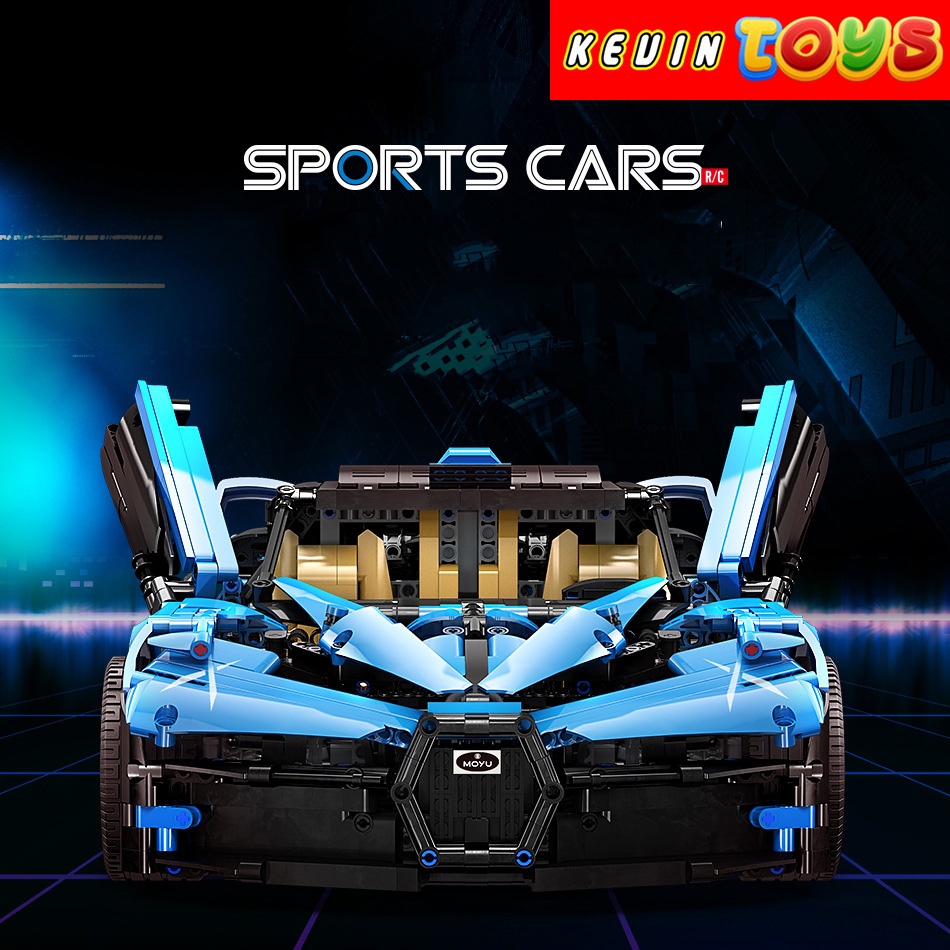 Đồ Chơi Lắp Ráp Kiểu LEGO Technic Xe Điều Khiển Từ Xa Mô Hình Siêu Xe Bugatti Chiron No.88008 Với 3101 Mảnh Ghép