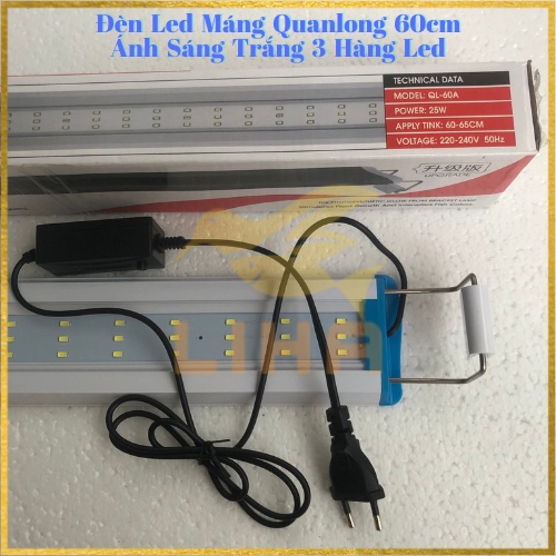 Led Máng Quanlong QL60A (25W-60cm) - Đèn Led Cho Hồ Thuỷ Sinh, Hồ Cá