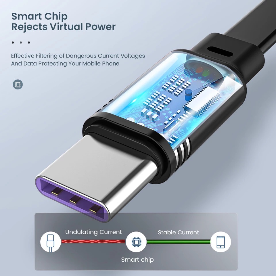 Cáp điện thoại đa năng 3 đầu sạc dây rút 3 In 1 3A Cáp Sạc Nhanh Micro + Type C + Ip Siêu Bền Gọn Nhẹ Tiện LợiCó Thể Thu Lại