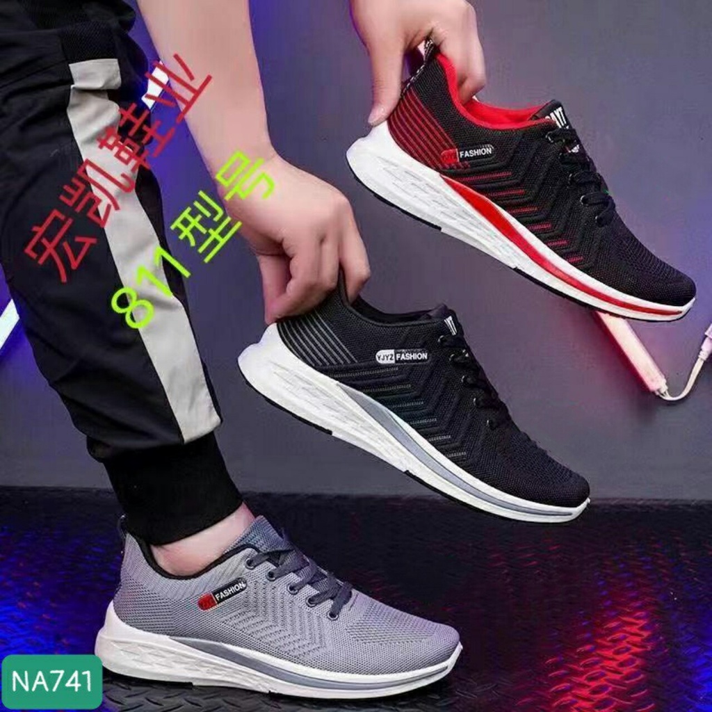 Giày Thể Thao Sneaker Nam Đế Cao Su Non Kết Hợp Thân Vải Mềm Thoáng Khí