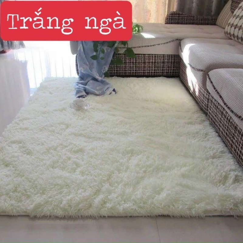 Thảm Lông Trải Sàn Hizun 1 Màu Kích thước 1m6x2m