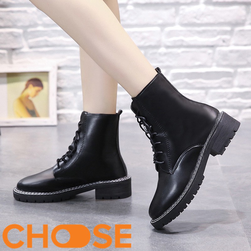 Giày Boot Nữ OXFORD Cổ Cao Mẫu HOT 2020 Mới Nhất GK1K3