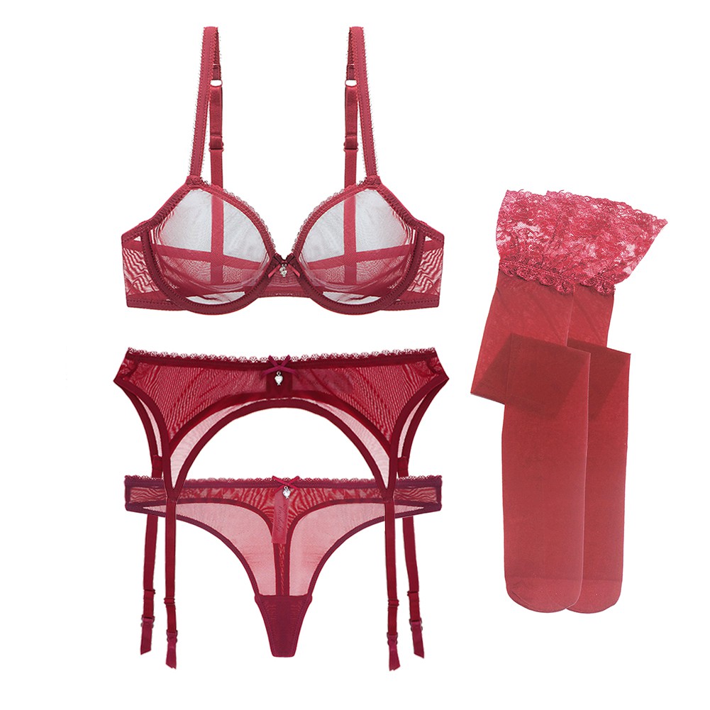 Set Đồ Lót 4 Món Thiết Kế Quyến Rũ Cho Nữ VARSBABY