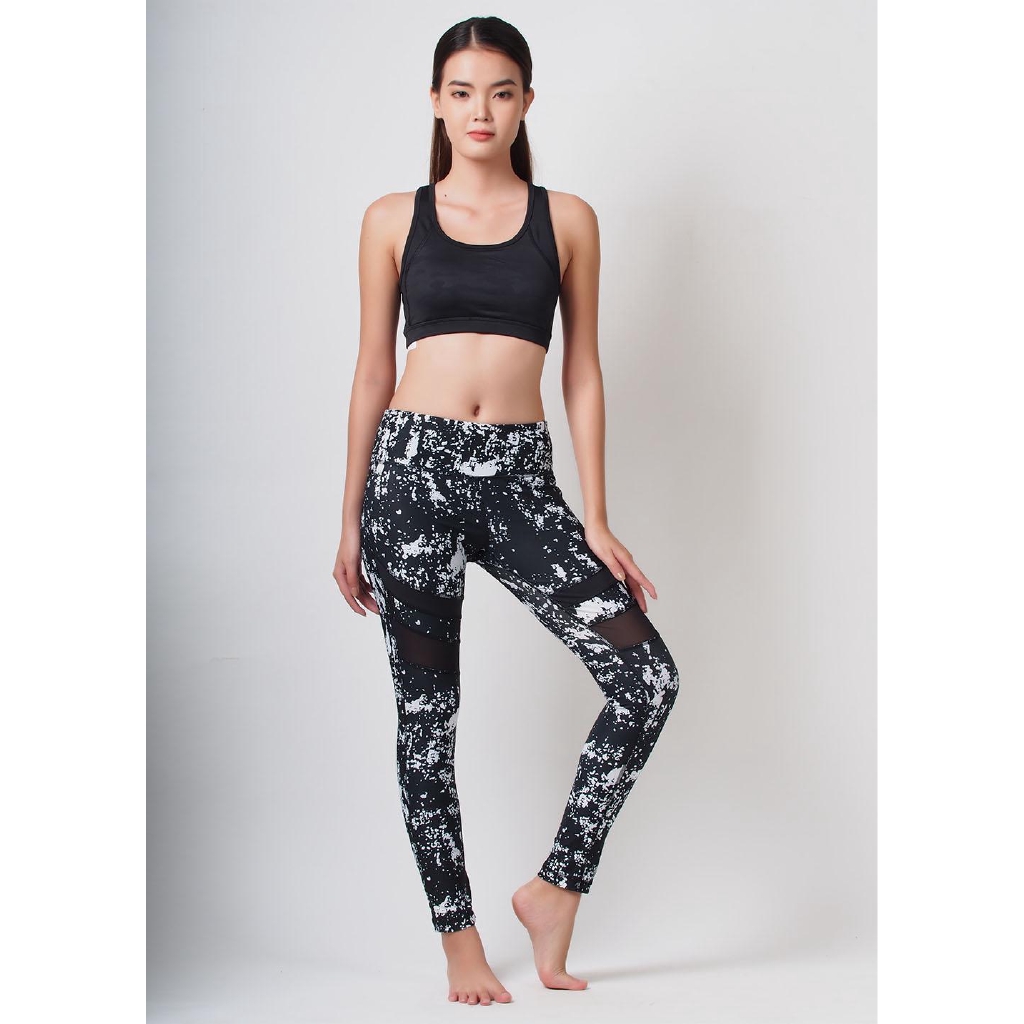 Legging dài Vip Performance phối 2 vạch lưới bắp chân