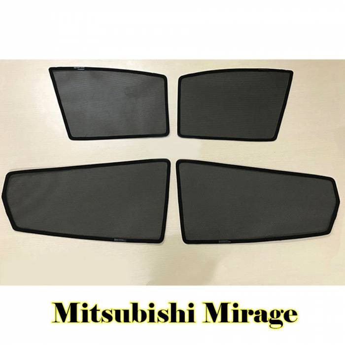 Rèm che nắng theo xe Mitsubishi Mirage -  Bộ 4 tấm dính nam châm