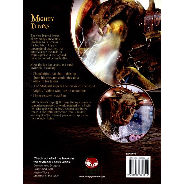 Sách tiếng Anh - Mythical Beasts - Mighty Titans