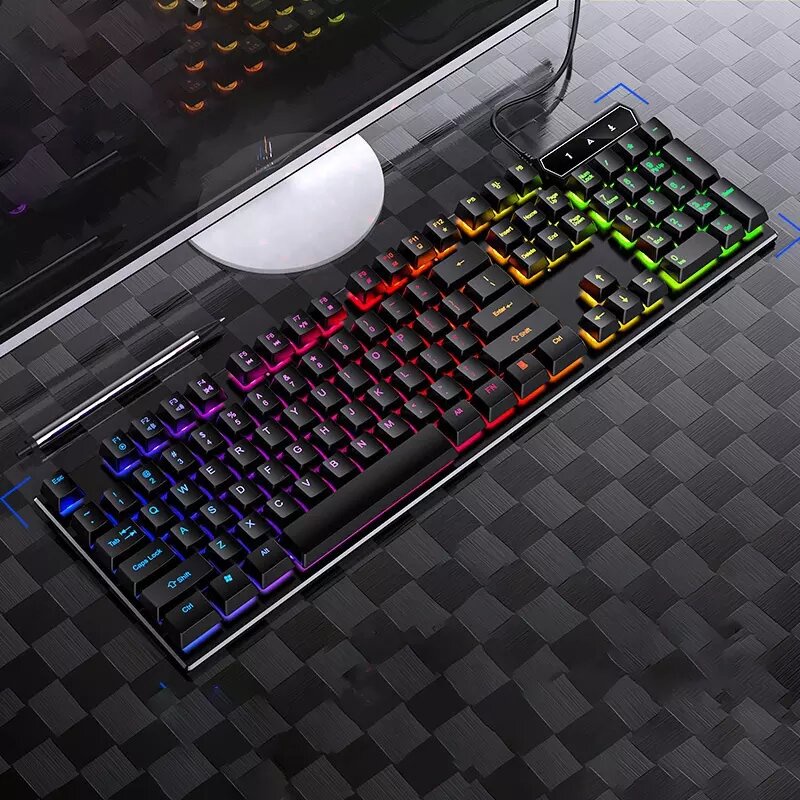 Bàn Phím Máy Tính Gaming RGB SIDOTECH YINDIAO V4 Có Dây / Đèn LED RGB Chống Nước Chơi Game Máy Tính Esport - Chính Hãng