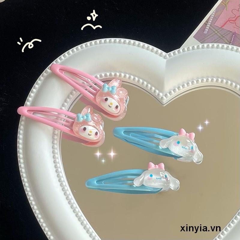 Kẹp Tóc Màu Thạch Trong Suốt Họa Tiết Nhân Vật Hoạt Hình Dễ Thương Cho Bé Gái
